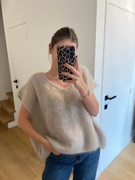 MOHAIR KNIT BEIGE