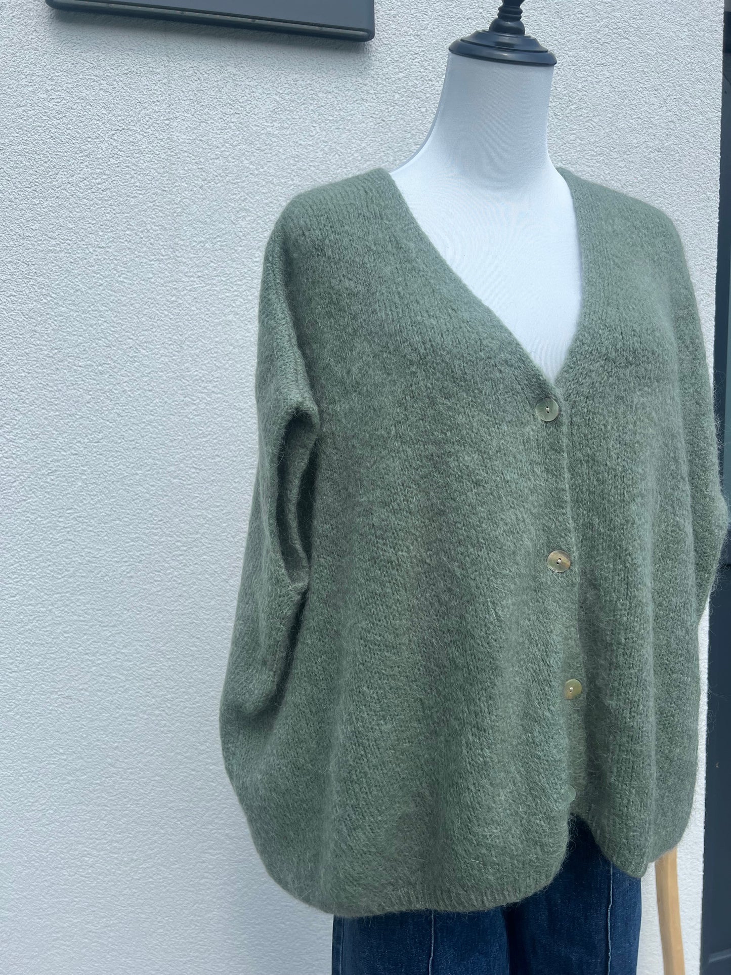 MOHAIR KNIT KAKI