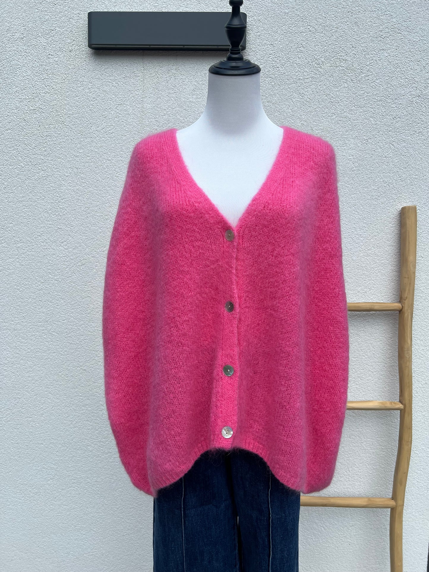 MOHAIR KNIT ROZE